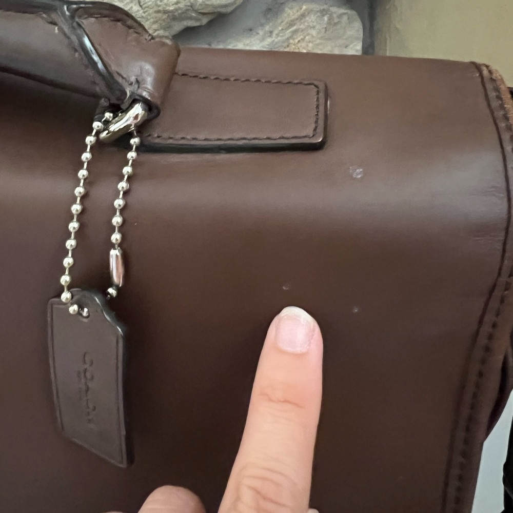 Coach Lexington Mahogany Leather Laptop Bag - Picture 15 of 16